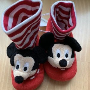 Mickey Mouse Rattle Head Slippers